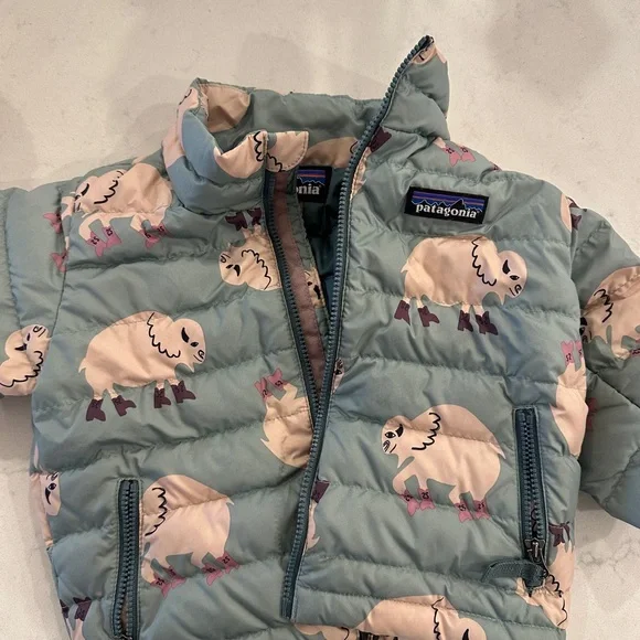 Patagonia Kids' Blue Sheep Print Jacket - Picture 1 of 2